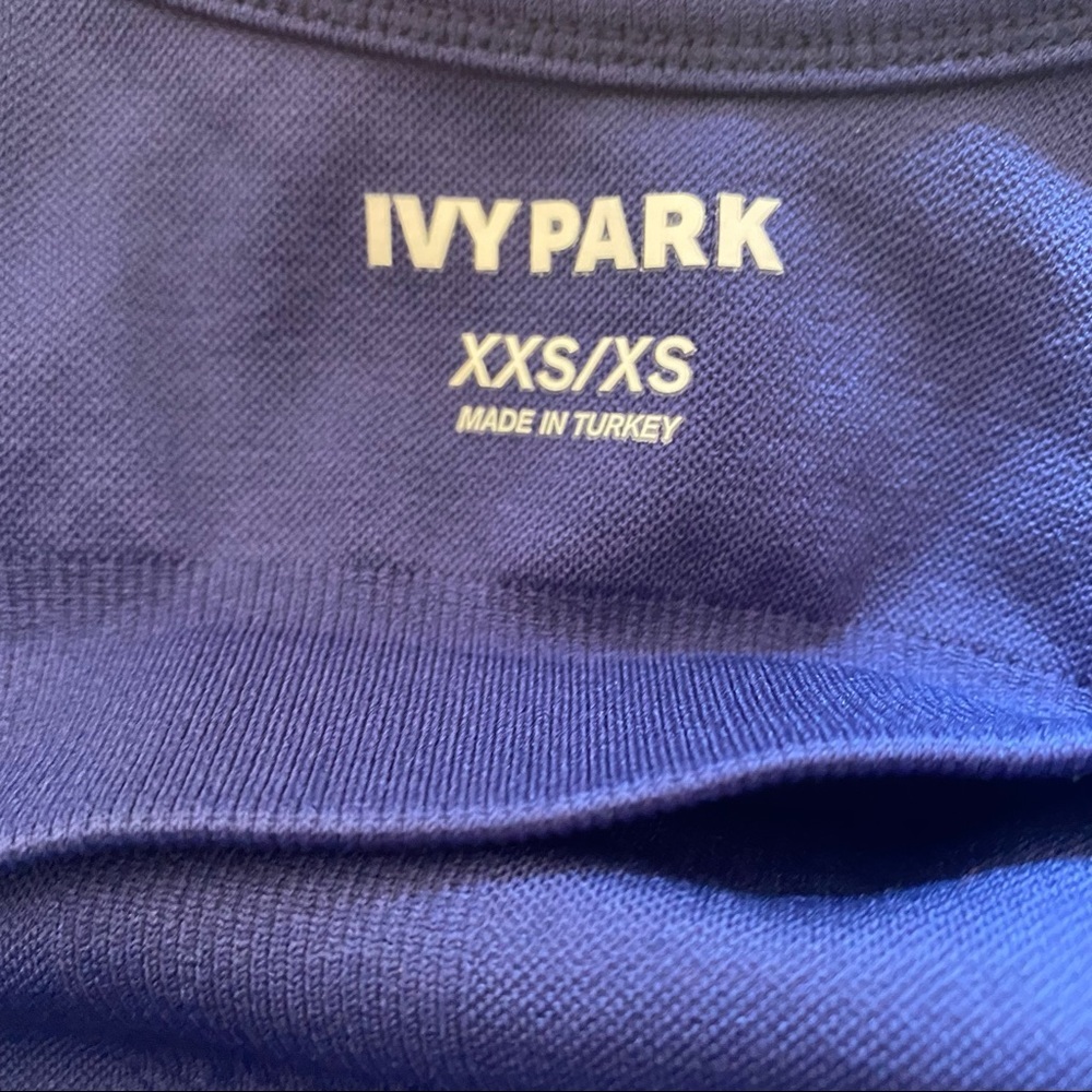 IVY PARK Perforated Jersey Bodysuit Seamless Navy - Picture 10 of 10